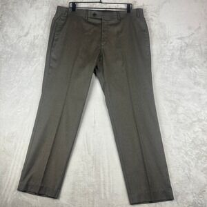 Lauren Ralph Lauren Men's Dress Pants 38W x 29L Olive Green Flat Front Trousers
